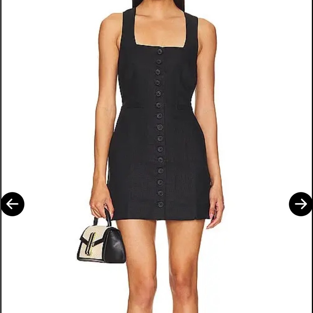 Faithfull the Brand Marinia Black Mini Dress